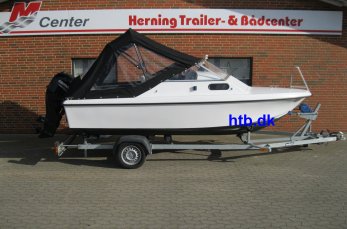 Kabine/HT-båd m/Mercury F50 hk 4-takt og Variant trailer